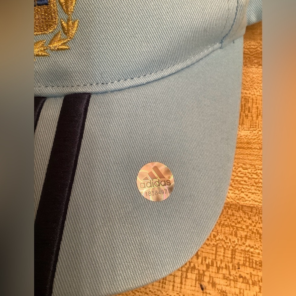 ARGENTINA LIGHT BLUE WITH NAVY STRIPES AFA 3II FIFA WORLD CUP HAT CAP - Picture 4 of 10